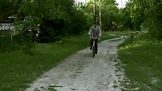 Hot Blowjob During Summer Cycling Session With Young Guy