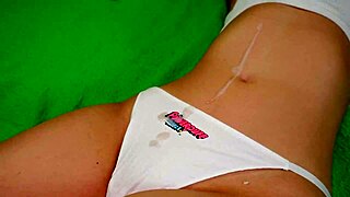 Petite Babe Begs Not to Cum Inside During Missionary POV with Big Cock and Cum on Ass