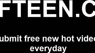 Hot Young 18+ Couple Shares Brunette Girlfriend in Steamy 3Some