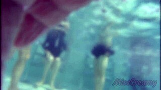 flashing in public pool near my stepdaughter, risky move