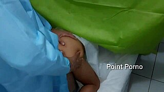 patient gets excited during vaginal and anal exam!