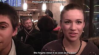 Two girlfriends suck dick in public