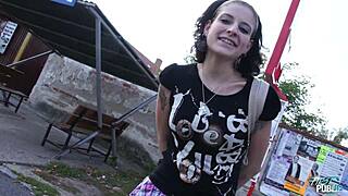 Taxi Babe Fucks in Fields