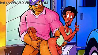 On BR69, the virgin backpacker had to take the trucker's big cock in his ass.