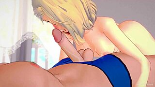 Spider Gwen licks dick after workout