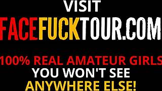 Wife Introduces College Nerd Yessica Bunny To Hubby For Rough Throat Fucking With Big Cock