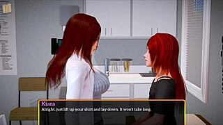 my new family 466 explores erotic anime game with redhead teen 18+