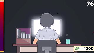 Megu’s erotic experience in Japanese anime porn game