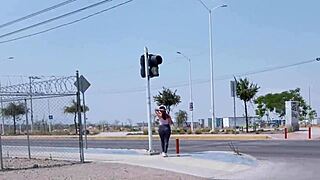 street vendor gets lured into car for quick cash blowjob