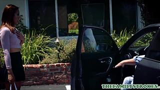 skinny latina stepdaughter with great ass fucked by stepdad on special day - demi lopez