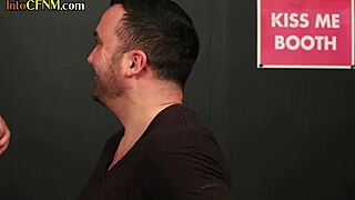 Busty redhead cfnm domme sucking sub!