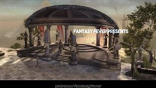 Wonder Woman casually fucks Ares in 3D with big tits and cock