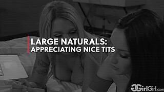 Gabbie carter and jade baker lick big tits!