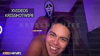 halloween 2022 panico fucks kriss hotwife hard with big tits ass