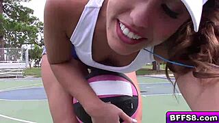 Lesbian athletes lick sweet pussies.