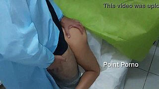 patient gets excited during vaginal and anal exam!