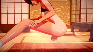 Mio Katou Masturbates, Squirts, and Takes Creampie in 3D Hentai Action