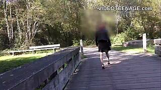 Amateur teen girls in porn casting with masturbation and interview