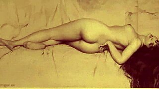 vintage erotic drawing from retro comic