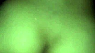 Girl experiences doggy style sex.