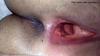 Close up of an amateur Asian pussy cumshot