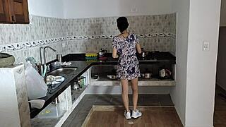 I have sex with a waiter while he is at work in the kitchen