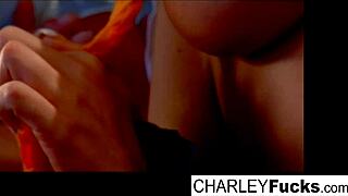 Charlie Enjoys Wet and Slippery Fun with Brunette Capri