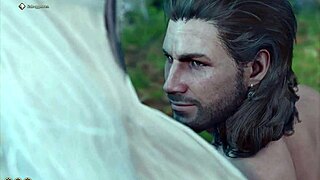 Baldur's Gate 3 naked gay romance with Gale