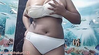 Is it pussy bathing time for this teen babe?