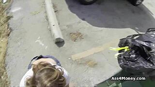 Fantastic Big Tit Blowjob Outdoors On Sunny Day POV Public