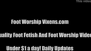 Bella Indulges In Busty Blonde Macy's Feet