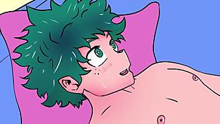 bakugo dominates deku with raw bareback in wild anime.