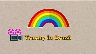 Amateur transsexual gangbang with wild Brazilian group action. Full orgy on Xvideo Red!