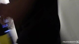 Gay gangbang with a gang of frat boys who bareback and facial