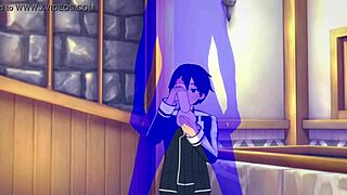 Sword Art Online Yaoi - Kirito Handjob - Japanese Asian Manga Anime Game Porn Gay