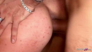 Saggy natural tits bounce during hardcore antique group sex