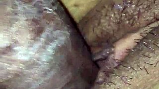 my teen 18+ wife's shaved pussy gets cumshot in 3some