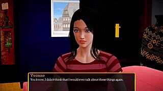 Teen in cartoon family gets big cock in homemade hentai game