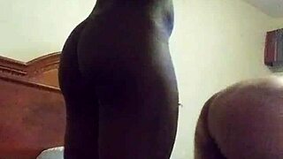 Latina beauty gets pounded by black shemale in hot gay blowjob scene