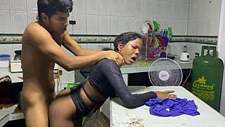 Big cocked stud gets his sister's tits and ass