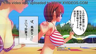 3D anime hentai features detailed blowjob and anal scenes.