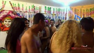 Carnival party with latina dancers and music