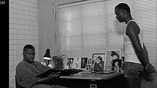 hot looking gay couple enjoys intimate moments