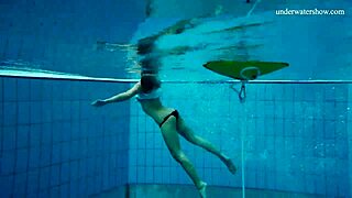 Horny teen gets naked and shows sexy body