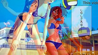 3D anime hentai features detailed blowjob and anal scenes.