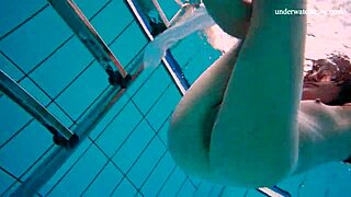 Horny teen gets naked and shows sexy body