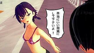 3D anime hentai features detailed blowjob and anal scenes.