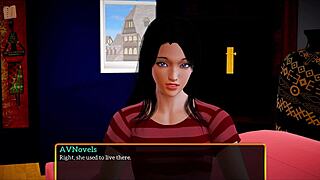 Teen in cartoon family gets big cock in homemade hentai game