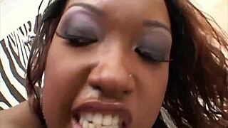 ebony begins to wiggle her sexy ass