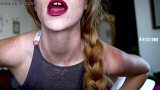 Will You Cum For This Pretty Redhead Slut?